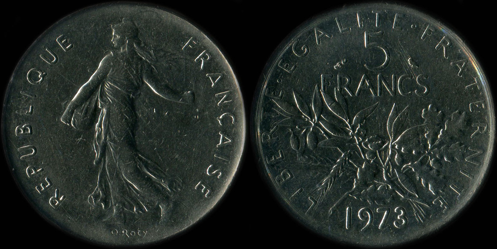 Pice de 5 francs 1973 Semeuse cupro-nickel