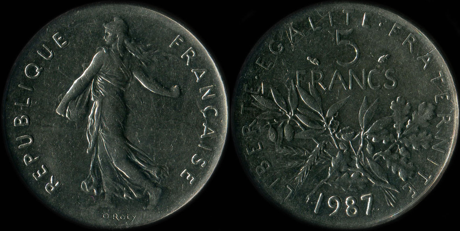 Pièce de 5 francs 1987 Semeuse cupro-nickel