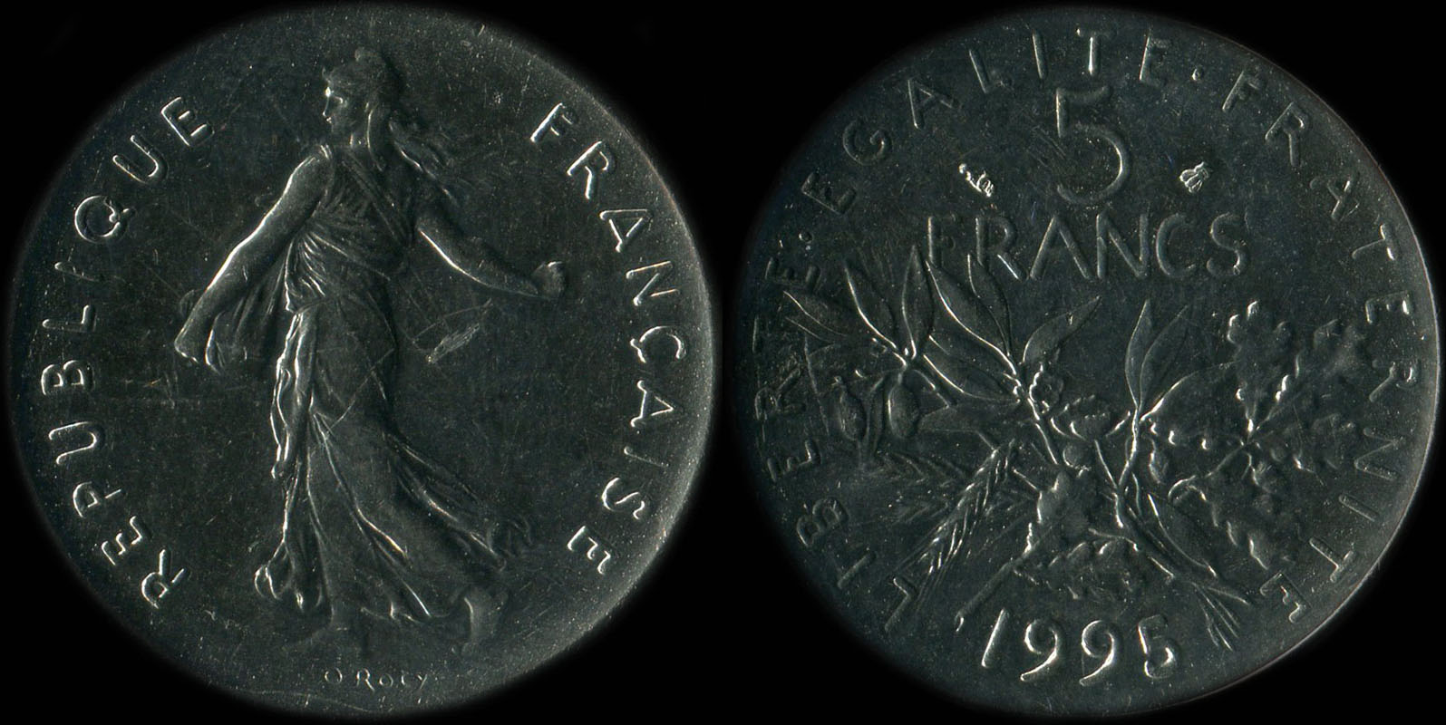 Pice de 5 francs 1995 Semeuse cupro-nickel