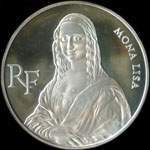 Pièce de 100 francs 1993 - Bicentenaire du Musée du Louvre - Mona Lisa - avers