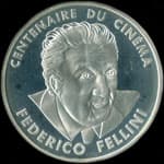 Pi�ce de 100 francs 1995 - Centenaire du Cin�ma - Federico Fellini - avers