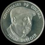 Pice de 100 francs 1995 - Centenaire du Cinma - Jean Renoir - avers