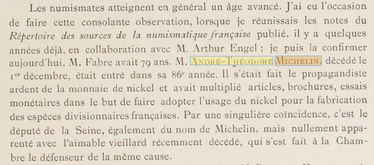 Cette initiative fut rapporte par Raymond Serrure dans la Gazette numismatique franaise du 1er janvier 1897
