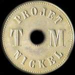 Pice de 1 - Projet TM nickel (Thodore Michelin) - nickel - revers