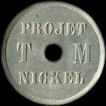 Pice de 4 - Projet TM nickel (Thodore Michelin) - nickel - revers