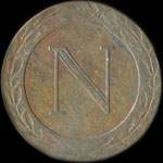Avers pièce 5 centimes Napoléon 1er Strasbourg 1808BB