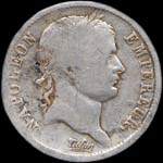 Pice de 2 francs Napolon Empereur 1808A - Rpublique franaise - avers