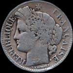 Pice de 2 francs Crs 1849A - Rpublique franaise - avers