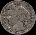 Pice de 2 francs Crs 1870K - Rpublique franaise - avers