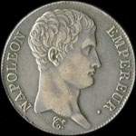 Pice de 5 francs Napolon Empereur 1807L - avers