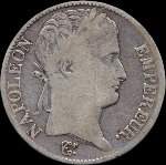Pice de 5 francs Napolon Empereur tte laure 1812M - Empire franais - avers