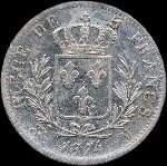 Pice de 5 francs Louis XVIII Roi de France buste habill 1814M - revers