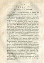 Page 8 de la Loi 1175 du 22 Vend�miaire - An IV - Titre&nbsp;IV. - Du directeur de&nbsp;la&nbsp;fabrication.