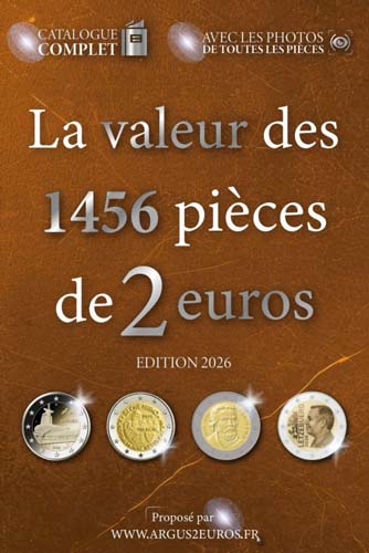 La valeur des 1456 pi�ces de 2 euros par Argus2euro.fr