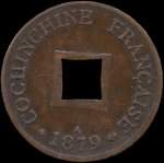 Cochinchine franaise - 1 sapque 1879A - avers