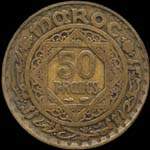 Maroc - Empire chérifien - 50 francs 1952 - revers