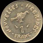 Nouvelles-Hébrides - 1 franc 1975 - revers