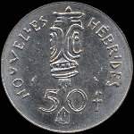 Nouvelles-Hébrides - 50 francs 1972 - revers