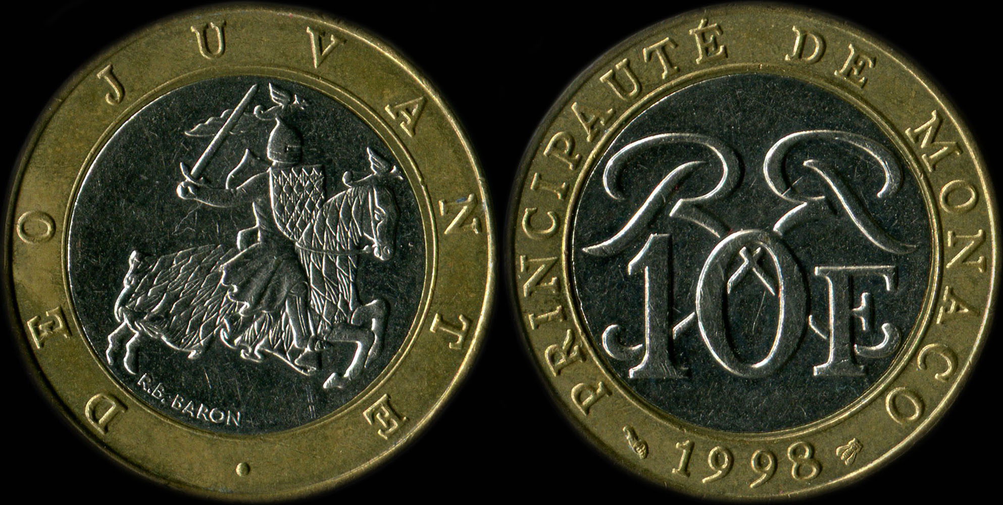 Pièce de 10 francs Rainier III 1998 - Monaco
