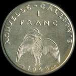 Nouvelle-Caldonie - pice de 1 franc 1948 Essai de Andr Rivaud - revers
