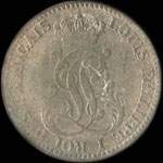 Pièce de 10 centimes Guyane française - 1846A - Louis XVIII Roi des Français - avers