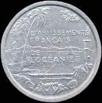 Polynésie - pièce de 1 franc 1949 Etablissements Français de l'Océanie - revers