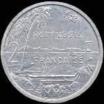 Polynésie - pièce de 2 francs 1965 Polynésie française - revers