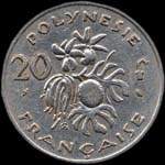 Polynésie - pièce de 20 francs 1967 Polynésie française - revers