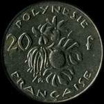 Polynésie - pièce de 20 francs 2010 Polynésie française - revers