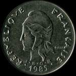 Polynésie - pièce de 50 francs 1985 Polynésie française - avers