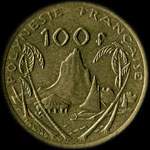 Polynésie - pièce de 100 francs 2011 Polynésie française  I.E.O.M. depuis 2006 - revers