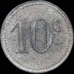 Jeton de ncessit de 10 centimes mis par le Grand Caf Ponti - Albi (81000 - Tarn) - revers