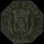 Jeton de ncessit de 5 centimes mis par la Ville d'Albi (81000 - Tarn) - avers