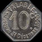 Jeton de ncessit de 10 centimes mis par la Ville d'Albi (81000 - Tarn) - revers