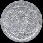 Jeton de nécessité de 5 centimes émis en 1921 par la Chambre de Commerce d'Amiens (80000 - Somme) - avers