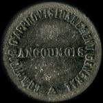 Jeton de ncessit de 5 centimes mis par le Comptoir d'Approvisionnement Gnral Angoumois  Angoulme (16000 - Charente) - avers