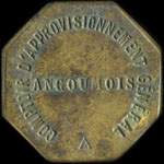 Jeton de ncessit de 1 franc mis par le Comptoir d'Approvisionnement Gnral Angoumois  Angoulme (16000 - Charente) - avers