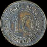 Jeton de nécessité de 10 (centimes) émis par le Patronage de Saint-Joseph de la Ville d'Auch - Signum Fidei (32000 - Gers) - revers