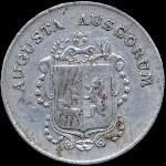 Jeton de nécessité de 5 centimes émis en 1916 par la Ville d'Auch (32000 - Gers) - avers