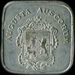 Jeton de nécessité de 25 centimes émis en 1916 par la Ville d'Auch (32000 - Gers) - avers