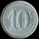 Jeton de nécessité de 10 centimes émis par les Cantines Scolaires de la Ville Avord (18520 - Cher) - revers