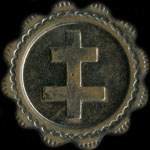 Jeton anonyme de 20 centimes avec une croix de Lorraine - avers