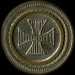 Jeton anonyme de 50 centimes avec une croix pattée - avers