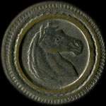 Jeton anonyme de 50 centimes avec une tête de cheval - avers