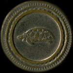 Jeton anonyme de 50 centimes avec une tortue - avers