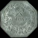 Jeton de ncessit de 50 pfennig mis par Gemeinde Algringen pendant l'occupation allemande - avers