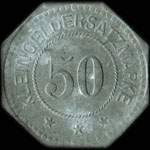 Jeton de ncessit de 50 pfennig mis par Gemeinde Algringen pendant l'occupation allemande - revers