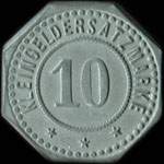 Jeton de ncessit de 10 pfennig (kleingeldersatzmark) mis par Konsum Genossenschaft F. Kreuzwald U.Umg. pendant l'occupation allemande - revers