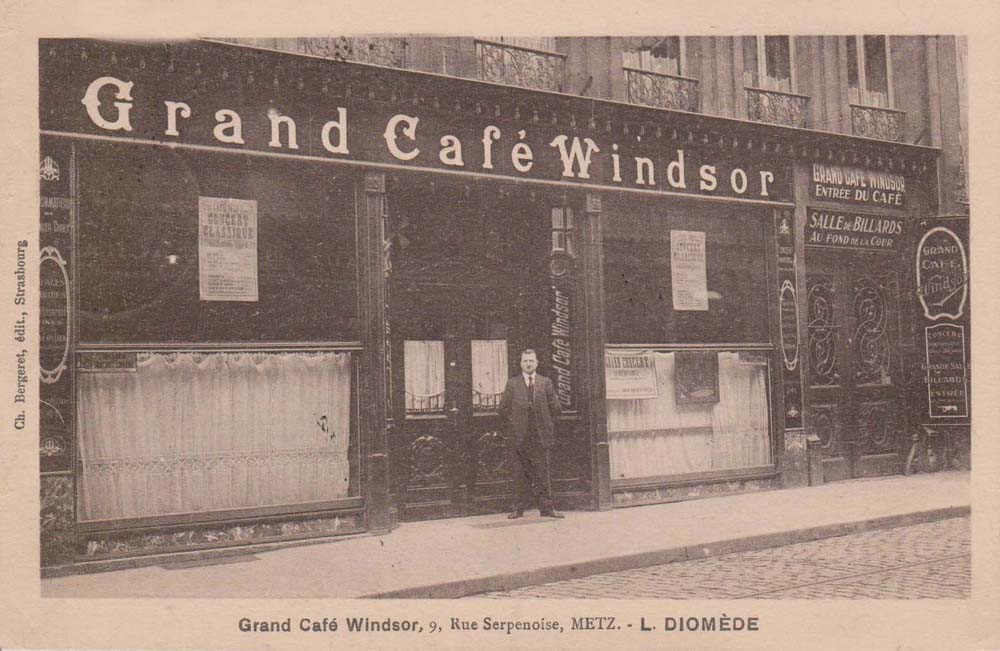 Le Grand Caf Windsor - 9, Rue Serpenoise  Metz (57000 - Moselle) - L.Diomde