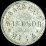 Jeton de ncessit de 25 pfennig mis par Grand Caf Windsor - Metz (57000 - Moselle) - avers